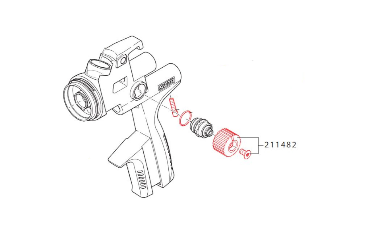 Controleknop Met Schroef 211482