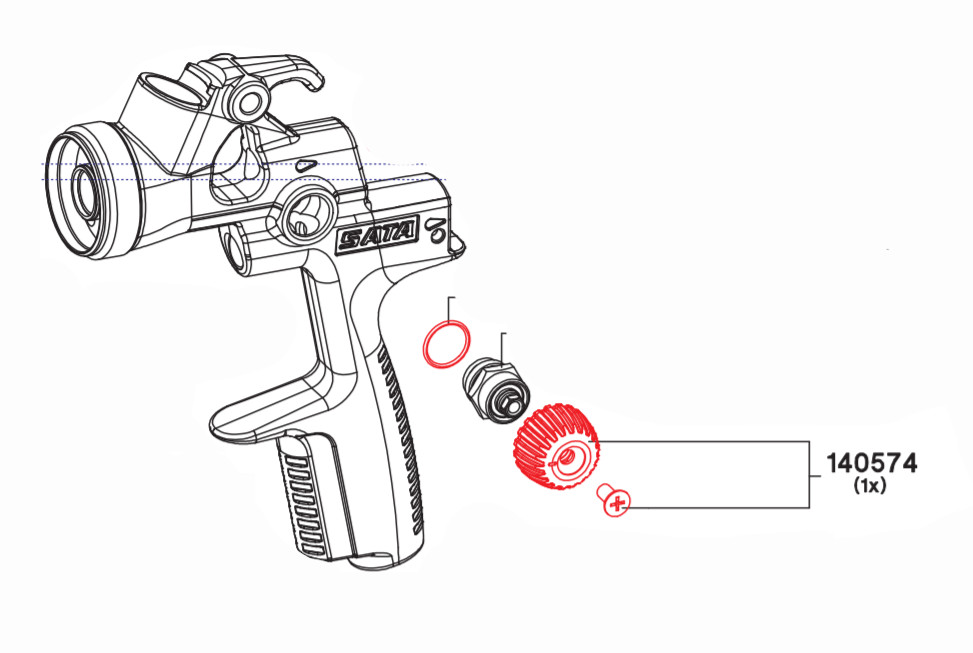 Controleknop Met Schroef 140574