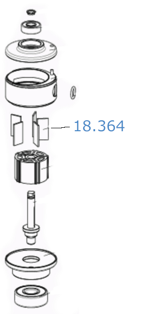 Set 10 Vleugels Voor Skorpio III 1,45 X 11 X 19,92Mm