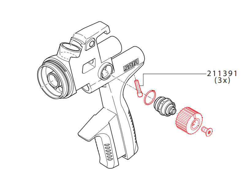 Vergrendelingsschroef Voor Luchtmicrometer