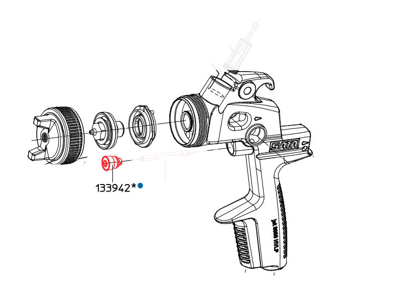 Pakkinghouder Voor Luchtzuiger Tot 3000
