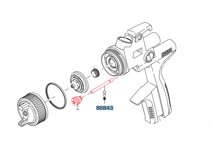 Luchtpistonsstang 86843