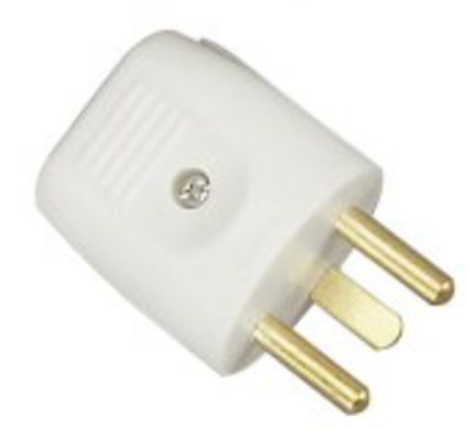 Ronde Stekker Met Aarde - Grijs