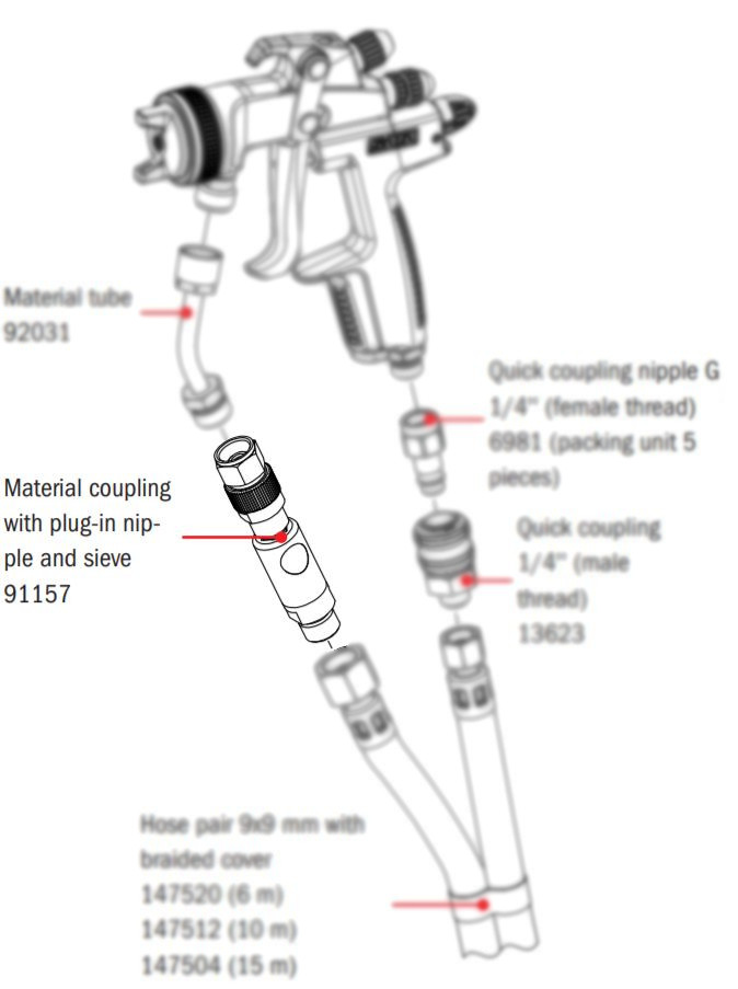 Materiaal Koppeling Met Plug-In Nippel + Zeef 91157